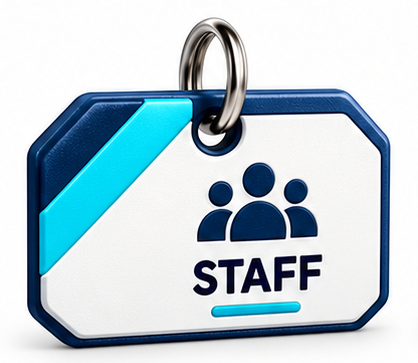 Identificación de staff · TAGEANDO